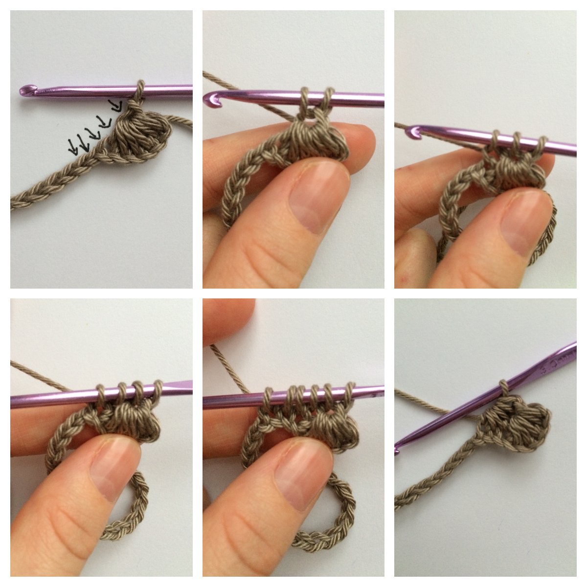 Blog-Inhaltsbild für 'Taschen- Set im Sternchenmuster, kostenlose Häkelanleitung'